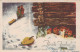 Feliz Año Navidad NIÑOS Vintage Tarjeta Postal CPSMPF #PKG475.A - Neujahr