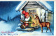 PÈRE NOËL Bonne Année Noël Vintage Carte Postale CPSMPF #PKG337.A - Santa Claus