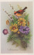 FLORES Vintage Tarjeta Postal CPSMPF #PKG095.A - Blumen