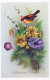 FLORES Vintage Tarjeta Postal CPSMPF #PKG095.A - Blumen