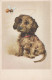 HUND Tier Vintage Ansichtskarte Postkarte CPA #PKE780.A - Perros