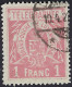 Luxembourg - Luxemburg - Timbres    Telegraphe      1883   1 Fr.     °    Michel 4A     VC. 36,- - Telegraphenmarken