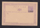CEYLON - Unused POST CARD With Overprint 2 1/2 Cents On Imprinted Value / 2 Scans - Ceylan (...-1947)