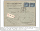 TP 430 (2) S/L. Banque S.G.B. Expédiée En Recommandé Obl. Morlanwelz 29/11/1937 > Allemagne C. D'arrivée Geringswalde - Cartas & Documentos