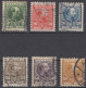 Denmark - Definitives - Set Of 6 - King Christian IX - Mi 47~52 - 1904/06 - Usado