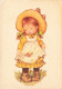 ENFANTS - Dessins D'enfants - Sarah Kay - Petite Fille - Colorisé - Carte Postale Ancienne - Kinder-Zeichnungen