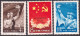 China PRC 1960 Sino-Soviet Friendship Treaty Mi 522-524 MLH - Unused Stamps