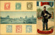 PHILATÉLIE - Carte Postale - Représentation De Timbres Français - L 152209 - Stamps (pictures)