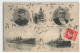 06 NICE #FG51978 SOUVENIR VISITE DU PRESIDENT FALLIERES 1909 VAISSEAUX NAPOLI ET PATRIE - Märkte