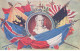 MILITAIRES #DC51497 PATRIOTISME MARIANNE EN MEDAILLON + DRAPEAUX - Patriottisch