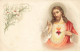 RELIGIONS #MK52849 JESUS ET FLEURS COEUR BRILLANT - Jesus