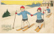 SPORTS #MK52696 VIEL GLUCK UN NEUEN JAHR SKI SKIEURS PAR ILLUSTRATEUR - Sport Invernali