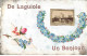 12 LAGUIOLE #DC51643 UN BONJOUR DE LAGUIOLE VUE ET FLEURS AJOUTIS - Laguiole