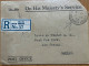 BELIZE BRITISH HONDURAS 1936, ON HE'S MAJESTY SERVICE COVER, REGISTRATION USED TO USA, NEW YORK 2 DIFF CANCEL. - Brits-Honduras (...-1970)