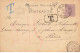 ENTIER ALLEMAND 1883 #FG54600 BARR POUR PARIS TAXE AMBULANT BAYON CENTRAL - Covers & Documents