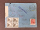 Enveloppe Timbrée / Censure Militaire / Iviva Espana / Espagne / 1938 - Lettres & Documents
