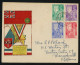 Burma 1946 KGVI Set On Victory Issue First Day Cover To USA - Myanmar (Birmanie 1948-...)