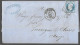 Timbre Napoléon III Bleu 20 Centimes Sur Lettre, Oblitération Losange N° 2340 Orléans (As) - Manual Postmarks