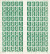 170 Pasteur 10 C. Vert   Feuille De 100 Timbres Date 6-12-1923 Cylindre E Luxe - Volledige Vellen