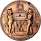 France, Médaille, Exposition Universelle De Paris, 1867, Cuivre, Ponscarme - Other & Unclassified