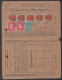 DIJON - COTE D'OR / BEL AFFRANCHISSEMENT SUR CARTE DE COTISATION  DATEE DU  16-11-1944 - Covers & Documents