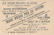 CHROMO IMAGE ( 6.5x10.5) AUX GRANDS MARCHES DE RUSSIE 109 Bd Sebastopol Paris (  B.bur Theme) - Otros & Sin Clasificación