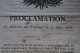 11 Mars 1815  Proclamation Du Roi Contre L'arrivée De Napoleon - Historische Dokumente