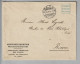 Schweiz Portofreiheit Franco Ob.Postdir. Wertzeichenkontrolle Bern 1915-04-24 - Franchise