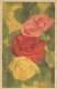 FLOWERS Vintage Ansichtskarte Postkarte CPA #PKE632.DE - Fiori