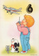ALLES GUTE ZUM GEBURTSTAG 6 Jährige JUNGE KINDER Vintage Ansichtskarte Postkarte CPSM #PBU002.DE - Geburtstag