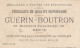 CHROMO IMAGE ( 7x11 CHOCOLAT GUERIN BOUTRON  La Partie De Cartes  (  B.bur Theme) - Guerin Boutron