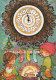 Bonne Année Noël HORLOGE DE TABLE Vintage Carte Postale CPSM #PAU080.FR - Año Nuevo
