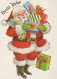 PÈRE NOËL NOËL Fêtes Voeux Vintage Carte Postale CPSM #PAJ681.FR - Santa Claus