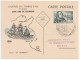 Carte Illustrée Du Bateau Vapeur "Du Tremblay", Journée Du Timbre 1956, Tunis - Briefe U. Dokumente
