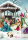 Virgen Mary Madonna Baby JESUS Christmas Religion Vintage Postcard CPSM #PBB847.GB - Jungfräuliche Marie Und Madona