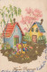 PASQUA POLLO UOVO Vintage Cartolina CPA #PKE193.IT - Easter