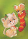 GATTO KITTY Animale Vintage Cartolina CPSM #PBQ794.IT - Gatos