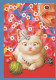 GATTO KITTY Animale Vintage Cartolina CPSM #PBQ731.IT - Cats