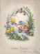 PASQUA POLLO UOVO Vintage Cartolina CPSM #PBO746.IT - Pâques