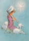 BAMBINO Scena Paesaggio Gesù Bambino Vintage Cartolina CPSM #PBB531.IT - Scènes & Paysages