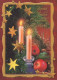 Buon Anno Natale CANDELA Vintage Cartolina CPSM #PAZ249.IT - Nouvel An