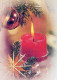 Buon Anno Natale CANDELA Vintage Cartolina CPSM #PAV527.IT - Neujahr