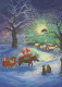 Buon Anno Natale GNOME Vintage Cartolina CPSM #PAU620.IT - Neujahr
