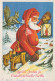 BABBO NATALE Natale Vintage Cartolina CPSM #PAK397.IT - Santa Claus