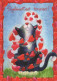 GATO GATITO Animales Vintage Tarjeta Postal CPSM #PBQ913.ES - Cats
