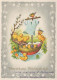 PASCUA POLLO HUEVO Vintage Tarjeta Postal CPSM #PBO870.ES - Pâques