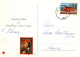 PAPÁ NOEL Feliz Año Navidad CIERVOS Vintage Tarjeta Postal CPSM #PBB203.ES - Santa Claus