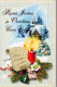 Feliz Año Navidad VELA Vintage Tarjeta Postal CPSM #PAV340.ES - New Year