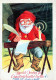 PAPÁ NOEL NAVIDAD Fiesta Vintage Tarjeta Postal CPSM #PAK394.ES - Santa Claus