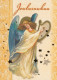 ÁNGEL NAVIDAD Vintage Tarjeta Postal CPSM #PAH708.ES - Angels